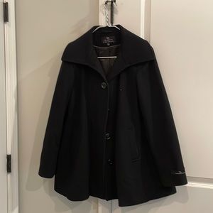 Black wool coat